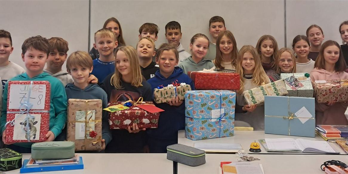 Päckchen für die Tafel