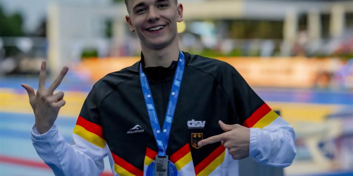 JEM Schwimmen in Samorin – Johannes Liebmann als Medaillengarant
